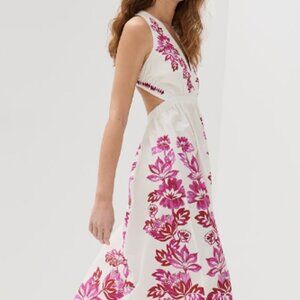 FARM Rio Off-White Flowerful Birds Maxi Dress